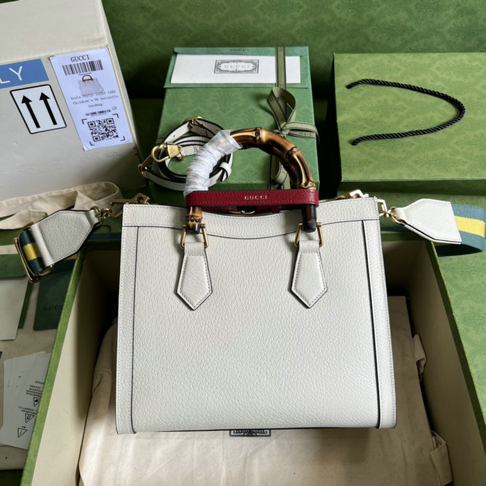 Gucci Diana Small Tote Bag White 702721