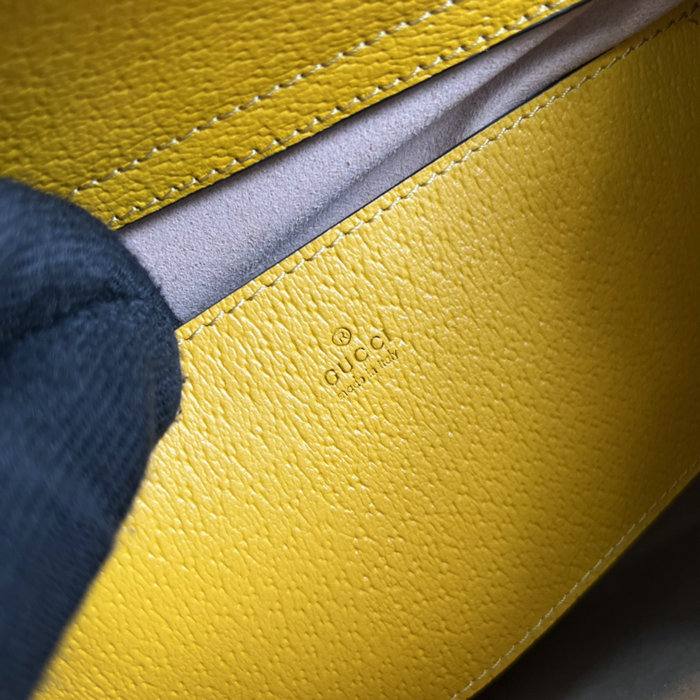 Gucci Diana Small Tote Bag Yellow 702721