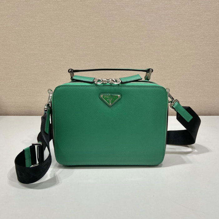 Medium Prada Brique Saffiano leather bag Green 2VH069