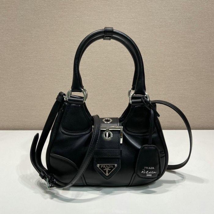 Prada Moon padded nappa-leather bag black 1BA381