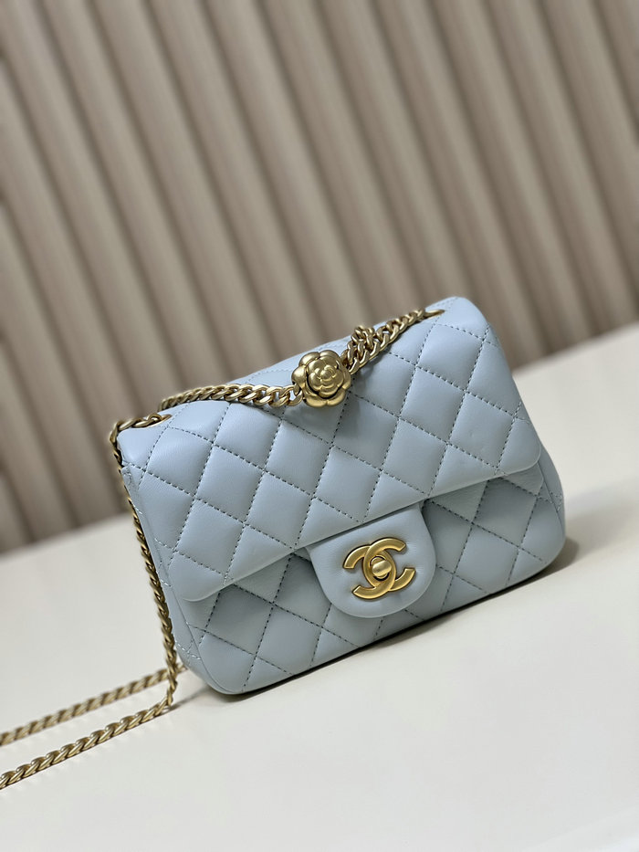 Chanel Mini Flap Bag Blue AS4040