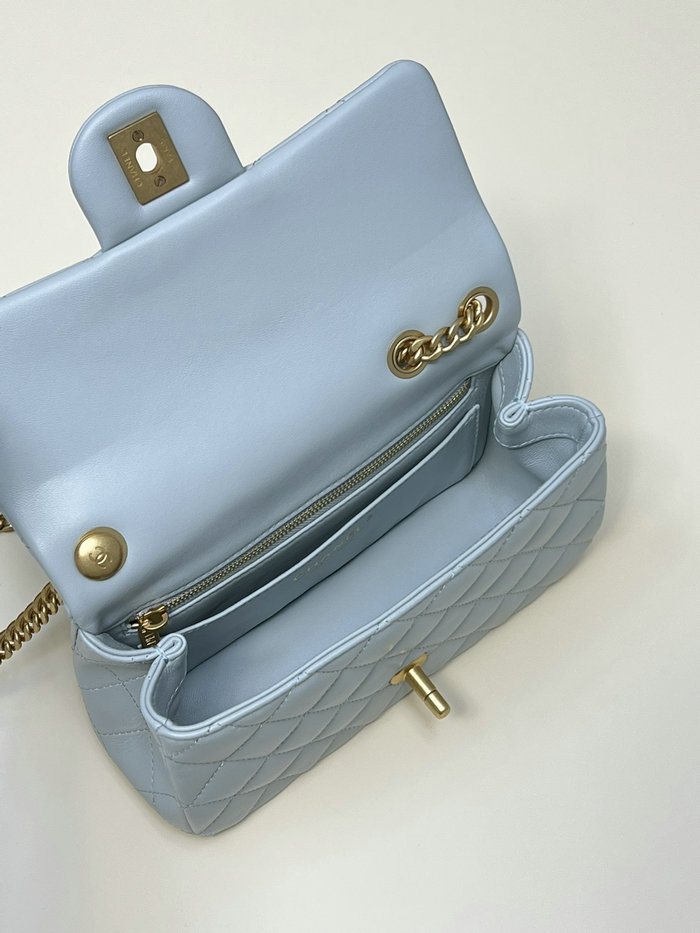 Chanel Small Flap Bag Blue AS4041