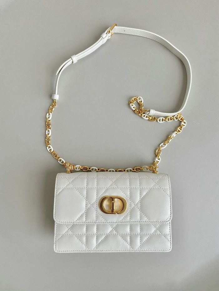 Miss Dior Caro Mini Bag White D6553