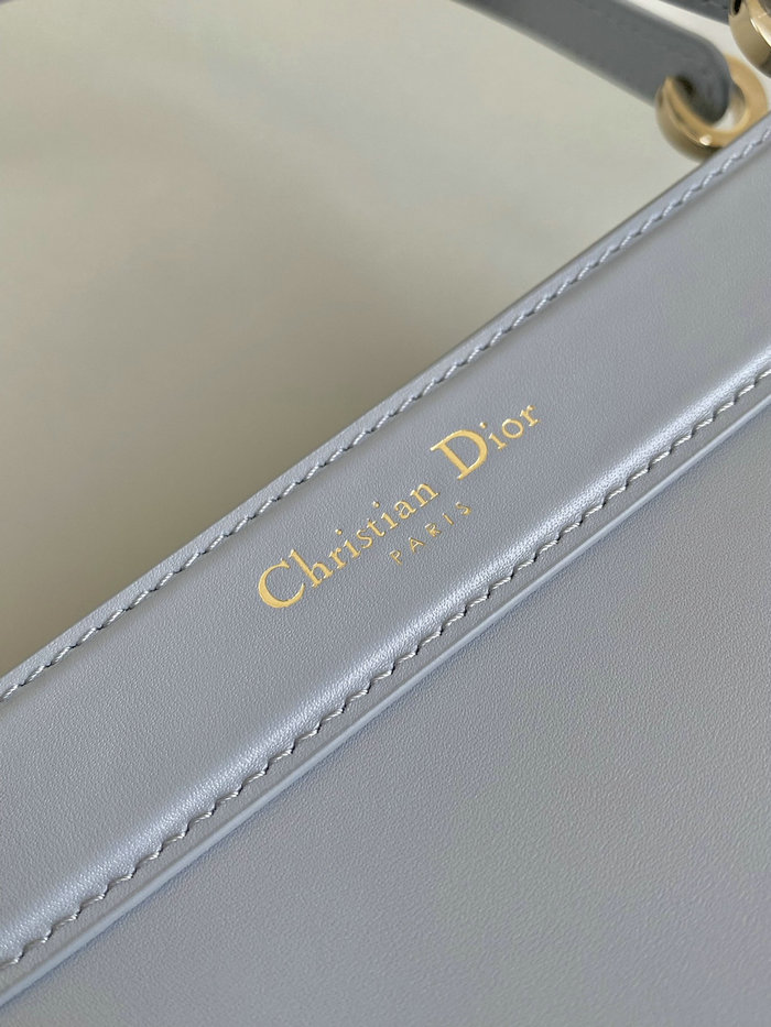 Small Dior Leather Key Bag Grey D6098