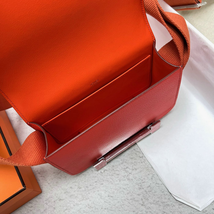 Hermes Geta Chevre Bag Orange HG06211