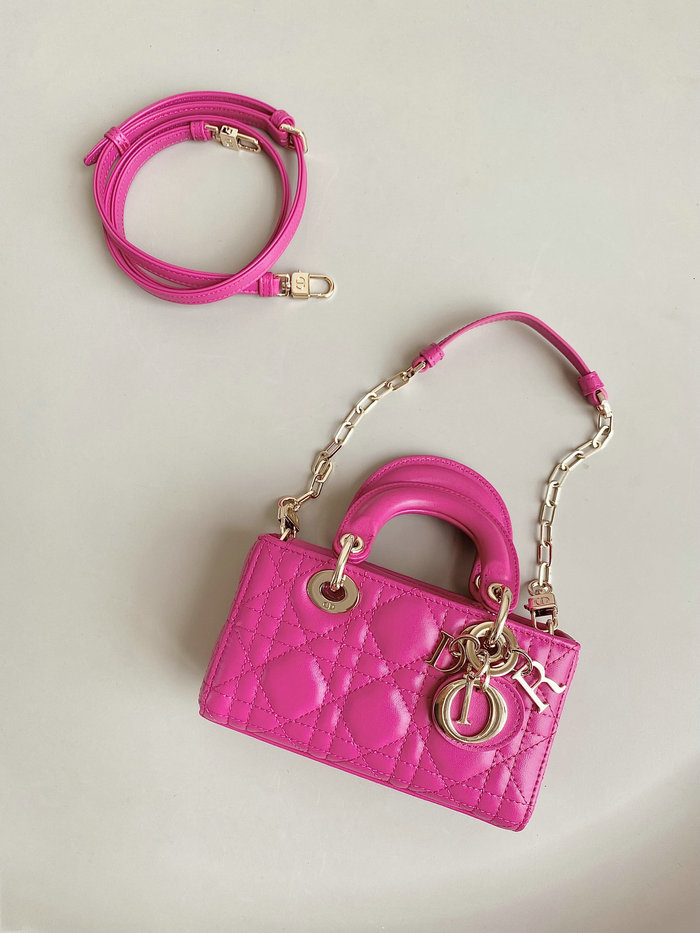 Mini LADY D-JOY BAG Pink DM3380