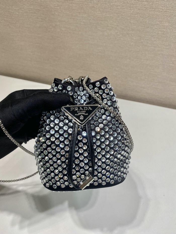 Prada Embellished satin mini-pouch 1NR016