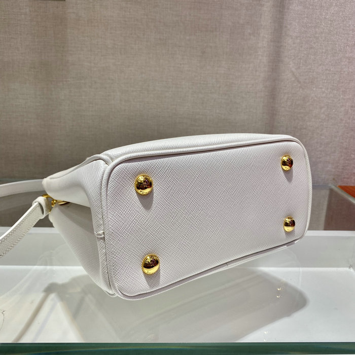 Prada Galleria Saffiano leather mini-bag White 1BA906