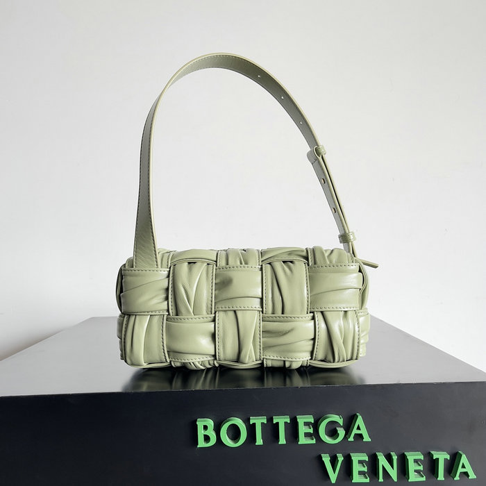 Bottega Veneta Calfskin Hobo Bag Travertine B736233