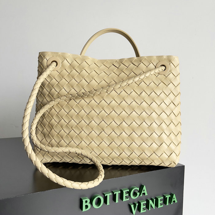 Bottega Veneta Medium Andiamo Tote Bag Beige B743572