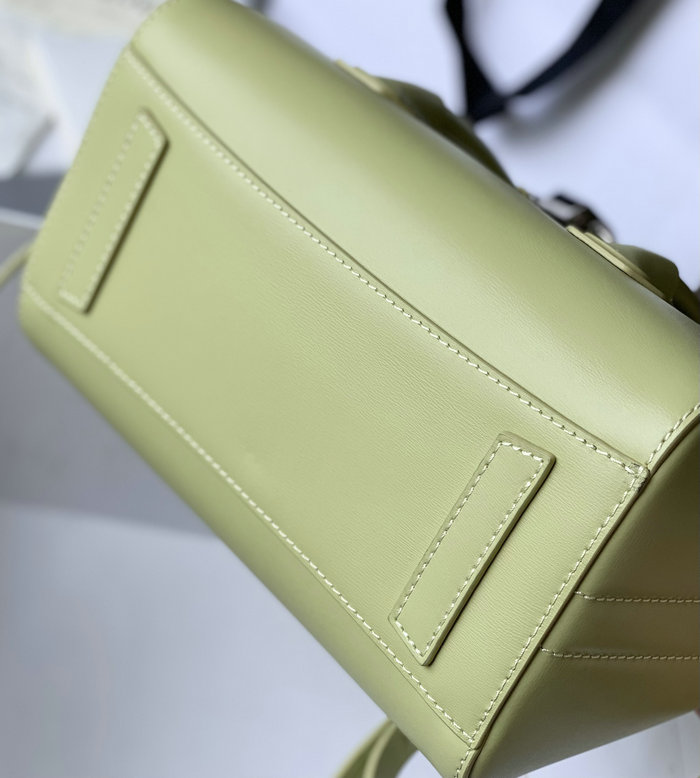 Givenchy Mini Antigona Lock Leather Satchel Green G199115