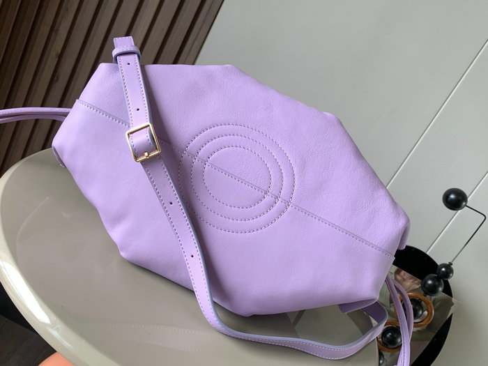 LOEWE Paseo Small Leather Tote Bag Purple LT9022