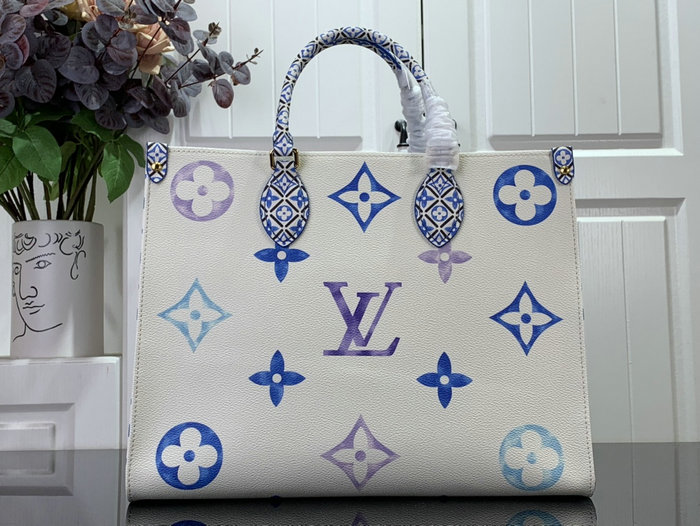 Louis Vuitton OnTheGo MM Blue M22975