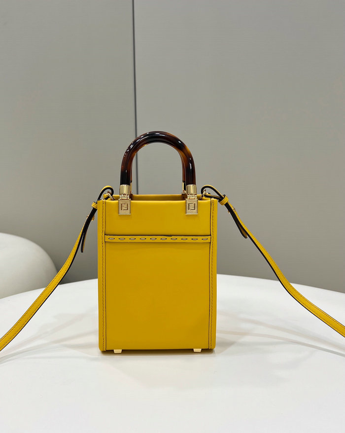 Fendi Sunshine Mini Tote Bag Yellow F8376