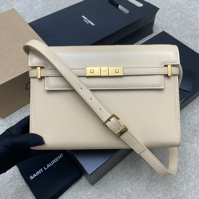 Saint Laurent Manhattan Shoulder Bag Beige 579271