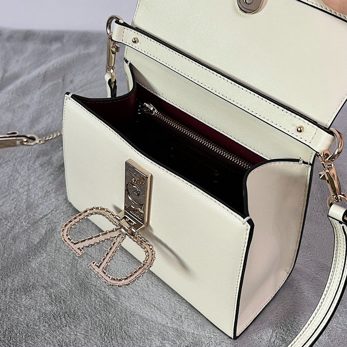 Valentino Small VSling crystal embellished Handbag White V2628