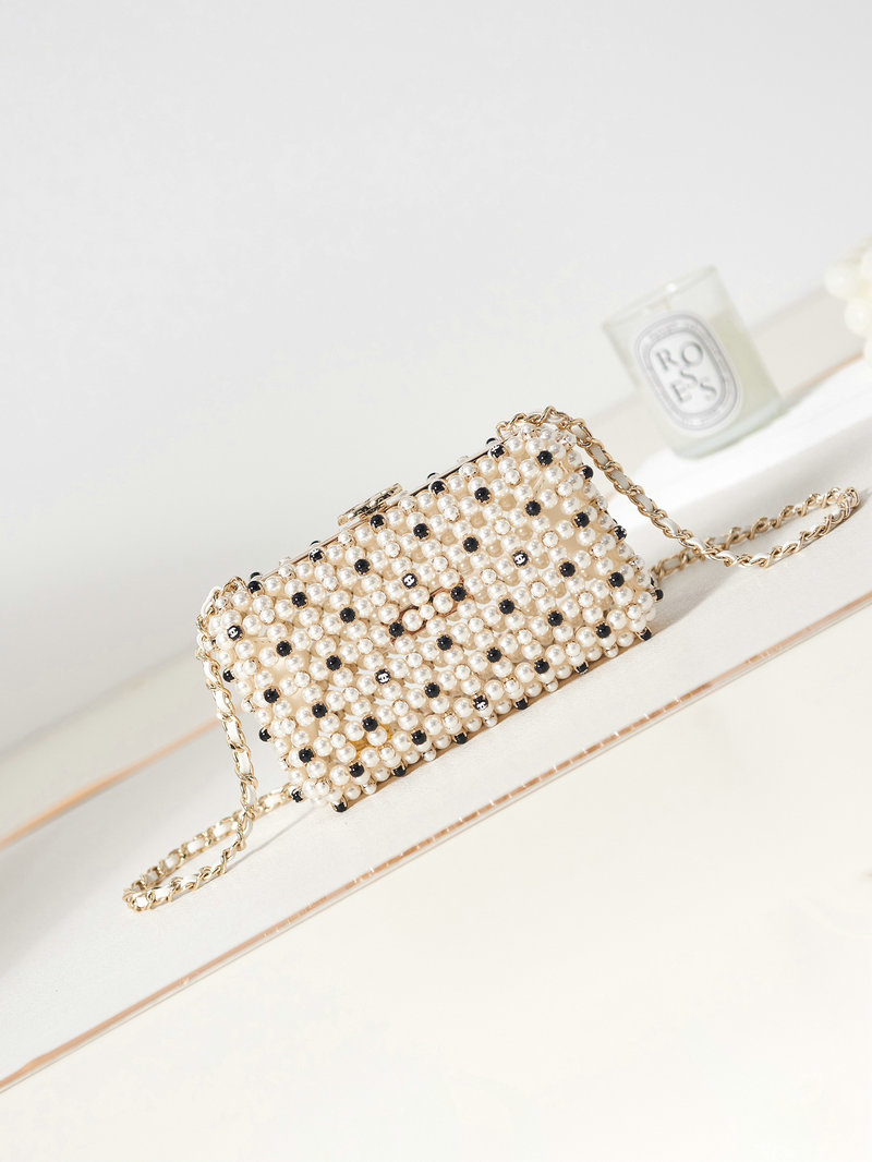 Chanel Evening Bag White AS3771