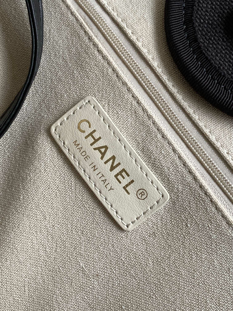 Large Chanel Canvas Shopping Bag AS66941