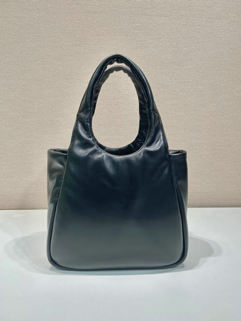 Medium padded Prada Soft nappa leather bag Black 1BG413