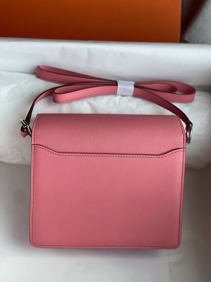 Hermes Evercolor Leather Roulis Bag Light Pink HR0805