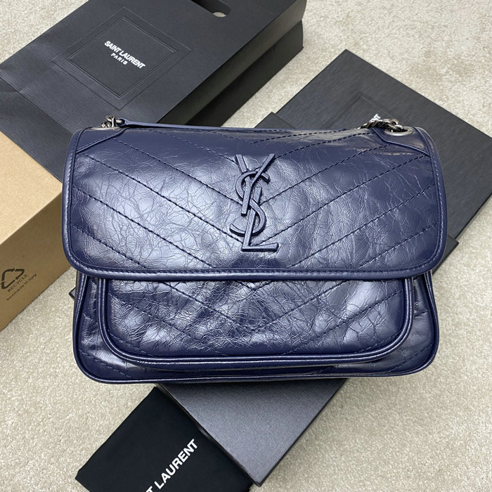 Saint Laurent Medium Niki Bag Blue 633158