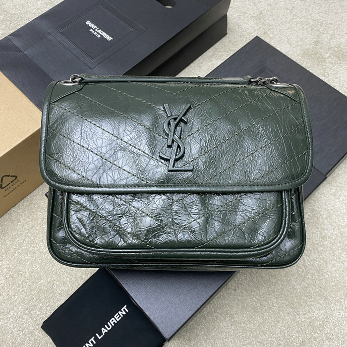 Saint Laurent Medium Niki Bag Green 633158