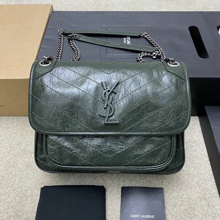 Saint Laurent Medium Niki Bag Green 633158