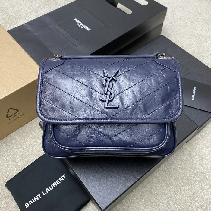 Saint Laurent Small Niki Bag Blue 498892