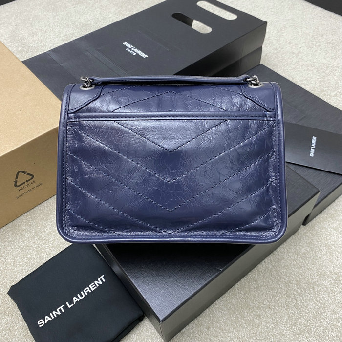 Saint Laurent Small Niki Bag Blue 498892