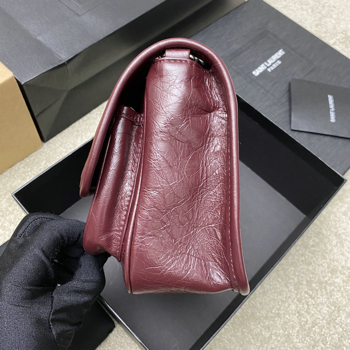 Saint Laurent Small Niki Bag Burgundy 498892