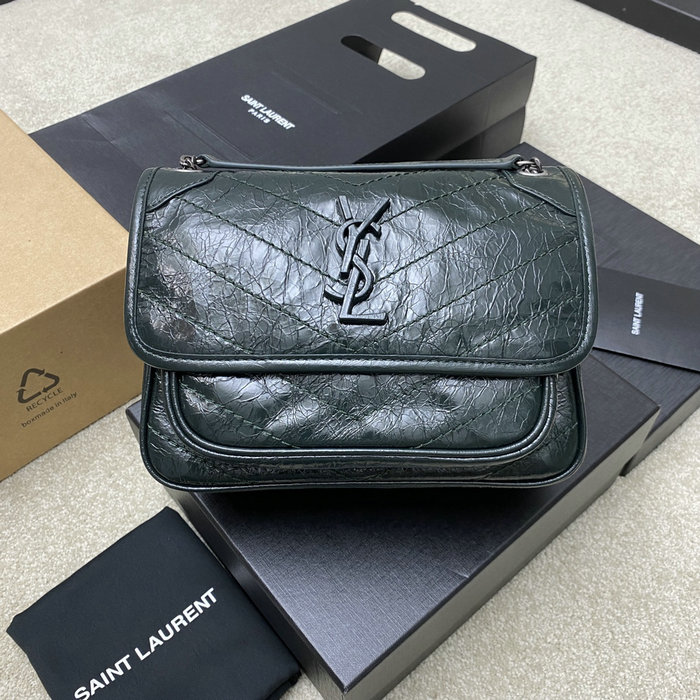 Saint Laurent Small Niki Bag Dark Green 498892