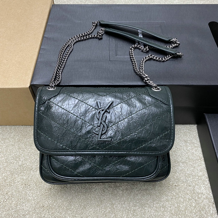 Saint Laurent Small Niki Bag Dark Green 498892