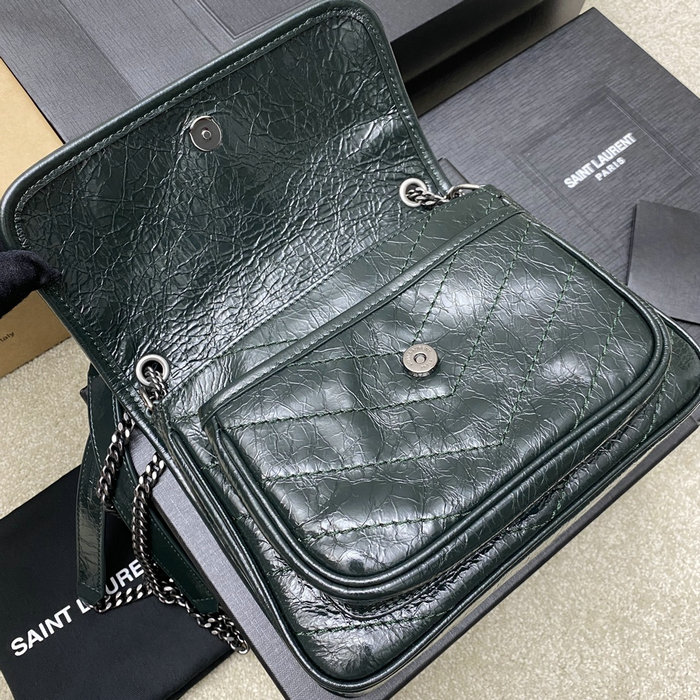 Saint Laurent Small Niki Bag Dark Green 498892