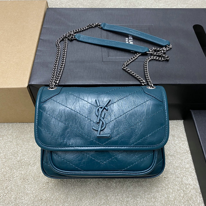 Saint Laurent Small Niki Bag Turquoise 498892