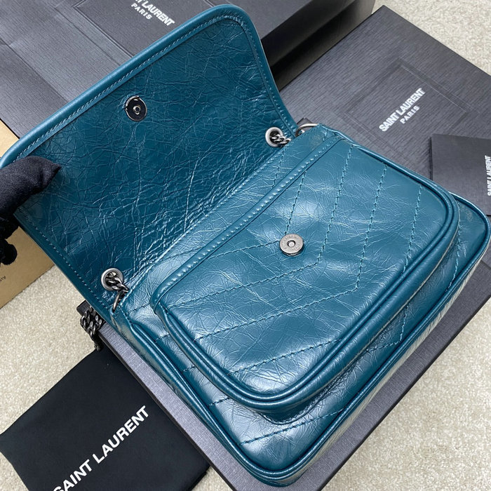 Saint Laurent Small Niki Bag Turquoise 498892