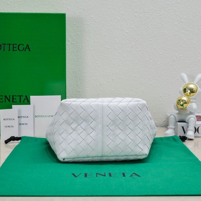 Bottega Veneta Small Flip Flap Bag White 754916