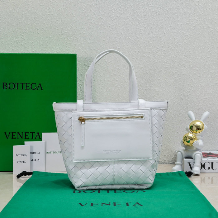 Bottega Veneta Small Flip Flap Bag White 754916