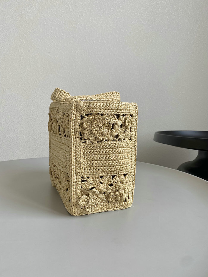 The Dior Book Tote In Raffia DM1276