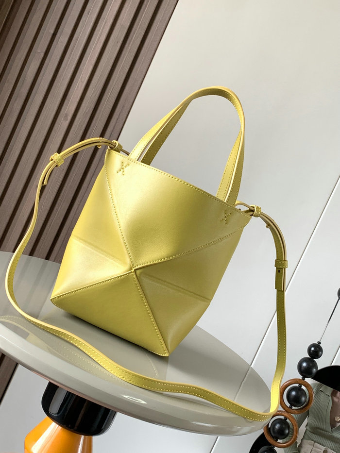 Loewe Mini Puzzle Fold Tote Bright Ochre L9030