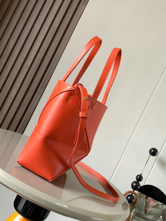 Loewe Mini Puzzle Fold Tote Orange L9030