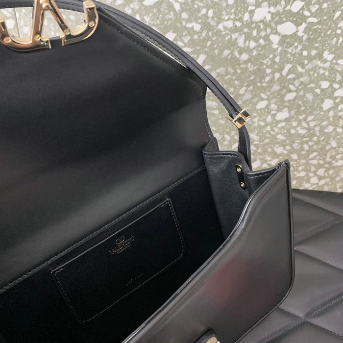 Valentino Garavani Shoulder Letter Bag Black V5080