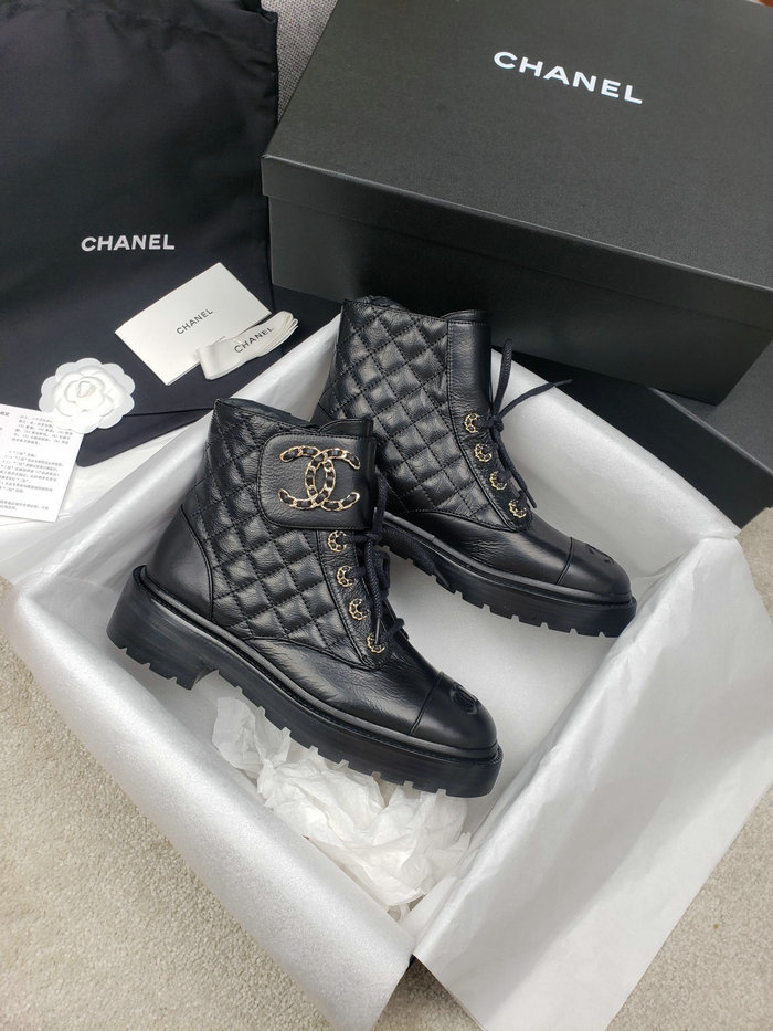 Chanel Leather Boots SNC090816