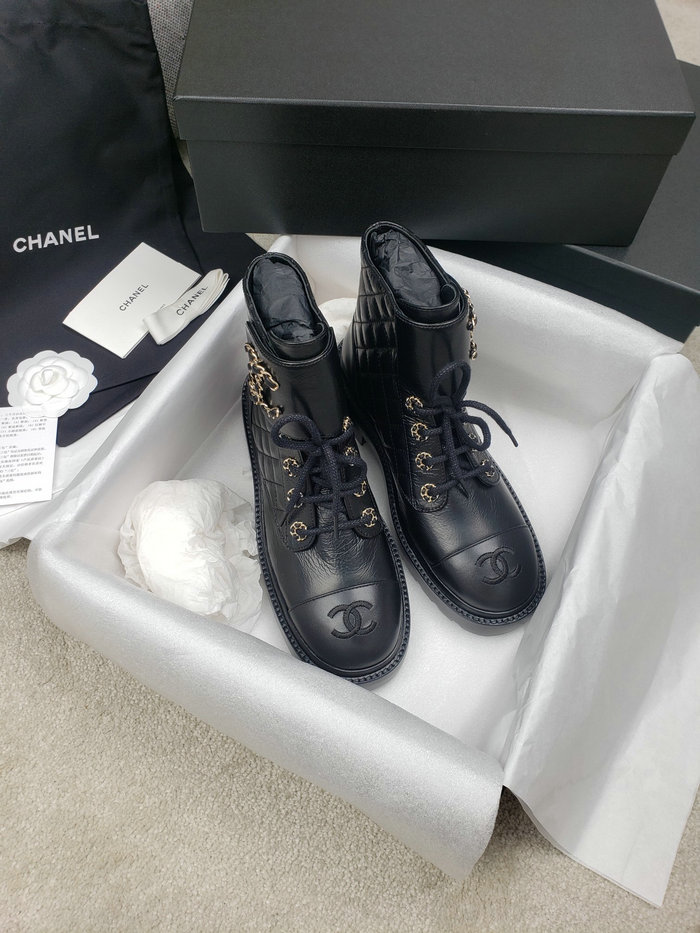 Chanel Leather Boots SNC090816