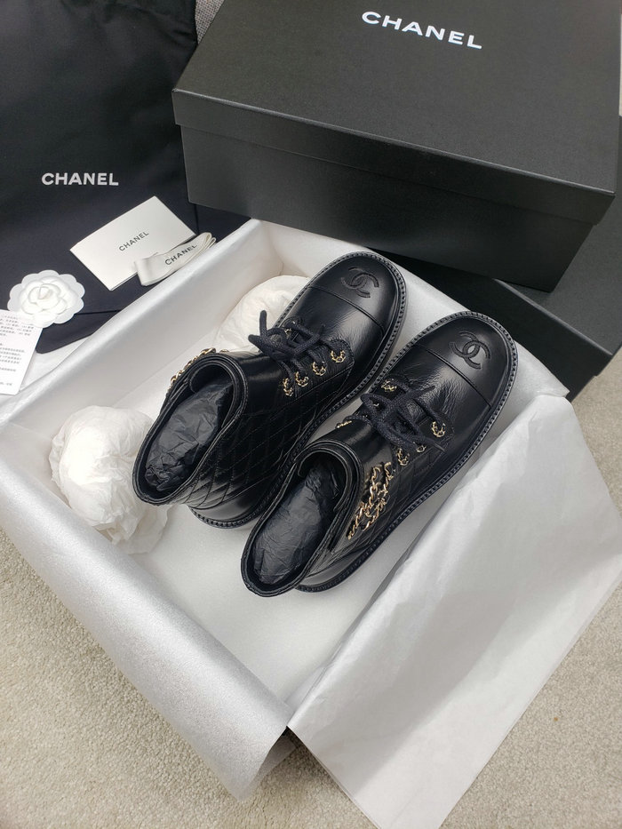 Chanel Leather Boots SNC090816