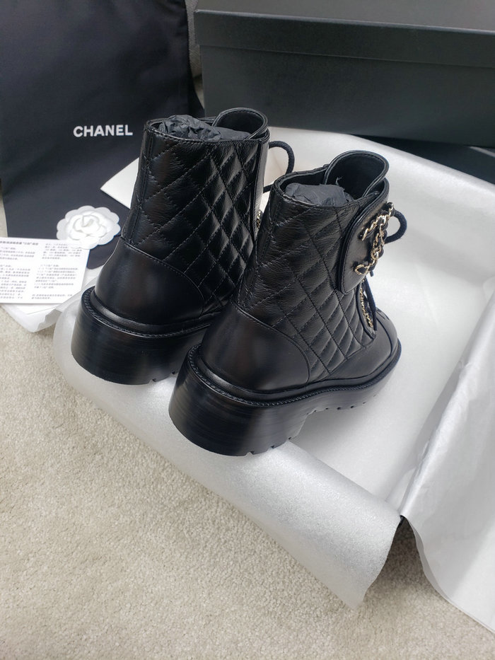 Chanel Leather Boots SNC090816