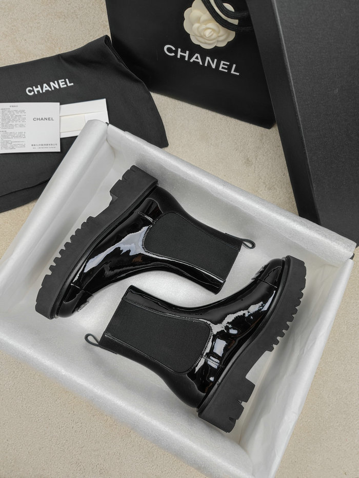 Chanel Leather Boots SNC090820