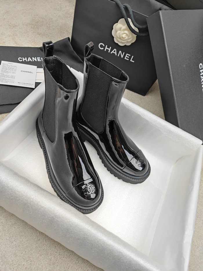 Chanel Leather Boots SNC090820