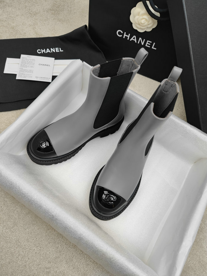 Chanel Leather Boots SNC090821