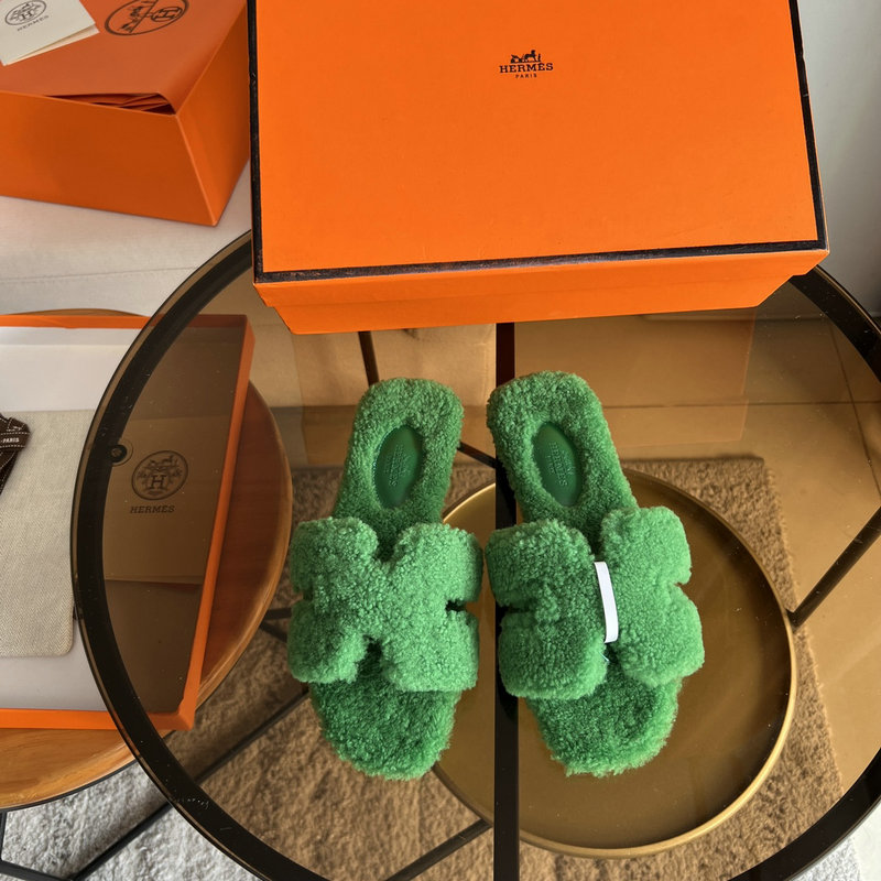 Hermes Wool Slippers SJH091301