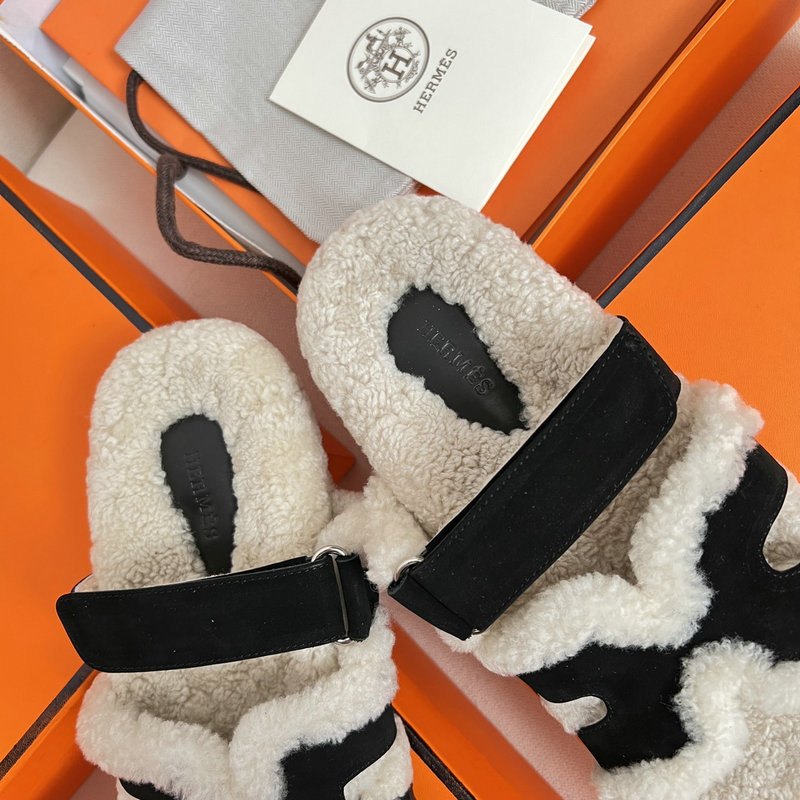 Hermes Wool Slippers SJH091312